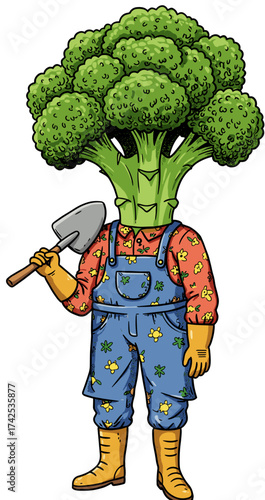 broccoli cartoon character