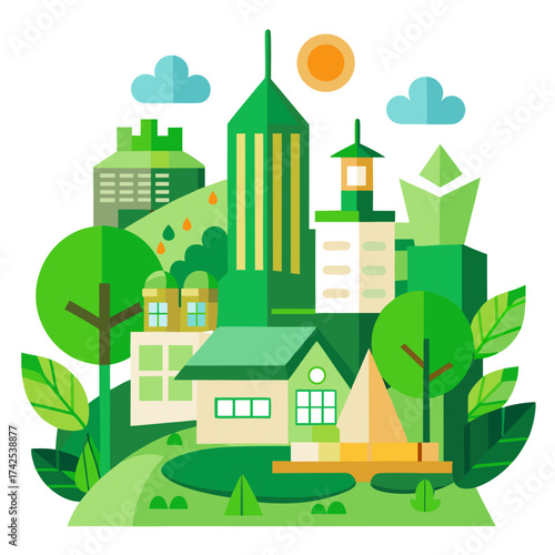 green city landscape