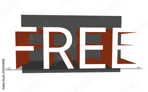 Free 3D Text Effect Transparent Background Illustration
