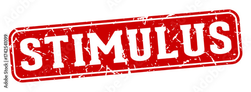 stimulus rectangular sign. stimulus stamp