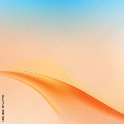 Abstract orange color gradient background. web banner design.