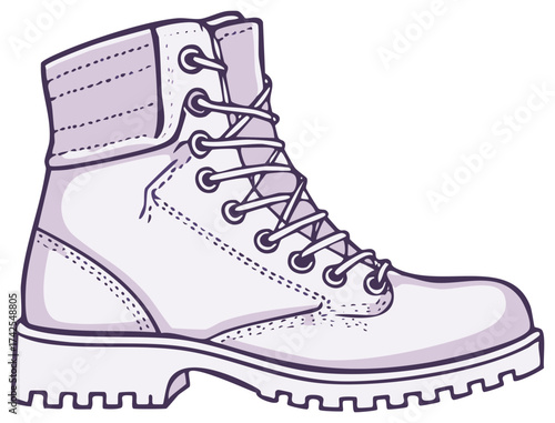 Hand-drawn illustration of a winter boot.