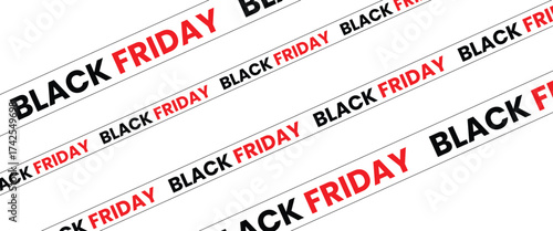 ribbons for black friday sale transparent png or isolated on white background, Crossed ribbons. Big sale. Graphic elements. Vector illustration