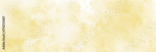 Abstract Yellow watercolor on white background.This is watercolor splash.