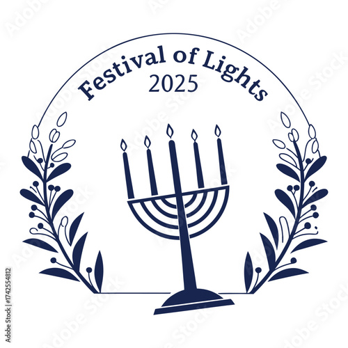 Hanukkah Tshirt Design, Festival of Lights 2025 Tshirt  template