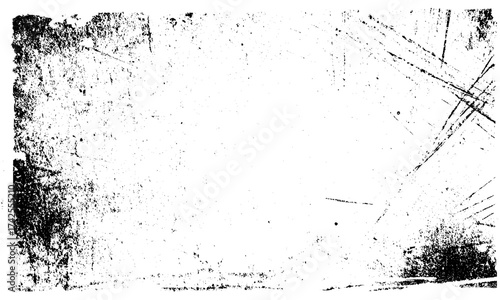 Grunge texture with gray distressed lines on white background. Distressed grayscale abstract pattern texture background  