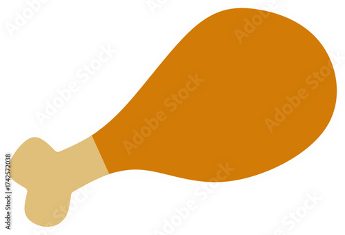 Juicy chicken leg delicious meal