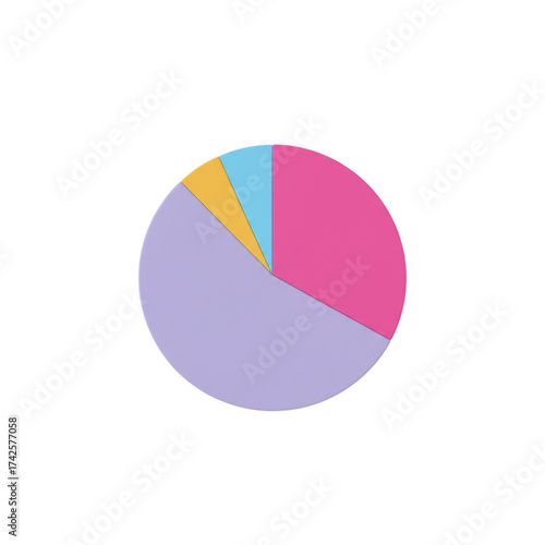 Free Download Colorful pie chart graphic on black background - GFXLoad