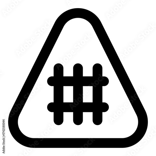 Station outline icon set