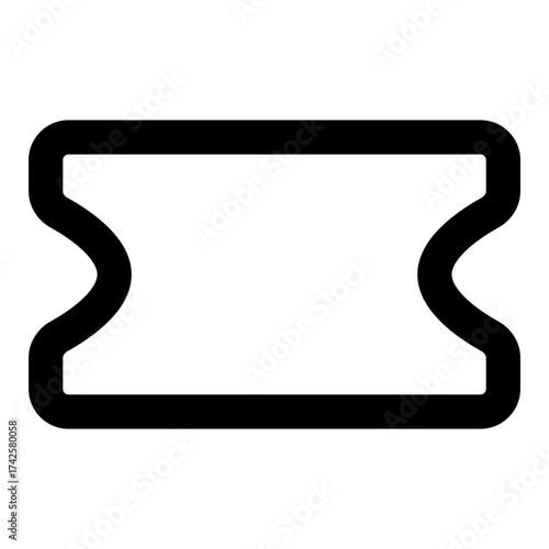 Station outline icon set