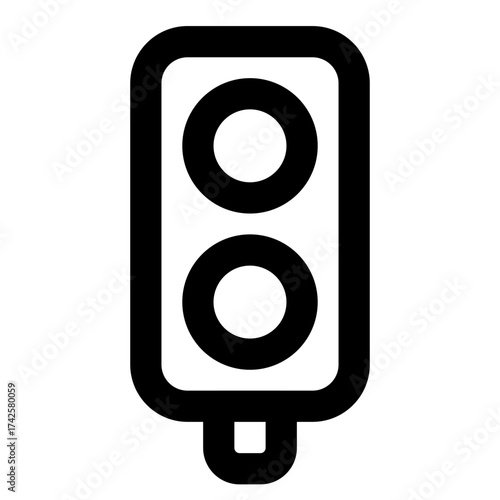 Station outline icon set