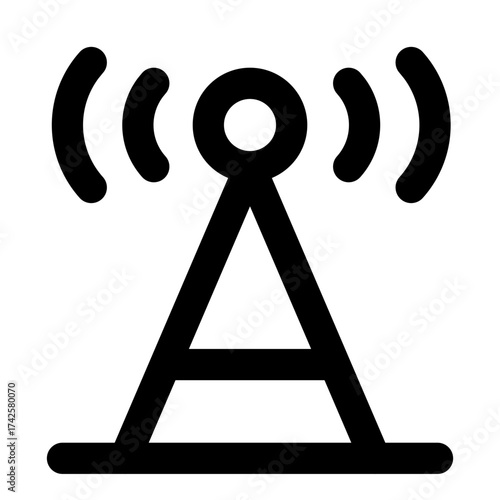 Station outline icon set