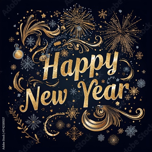 New Year, a joyful festival to welcome the new year.