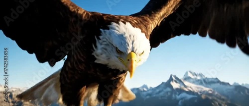 eagle in the snow
