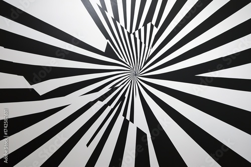 repeating geometric lines creating a hypnotic effect