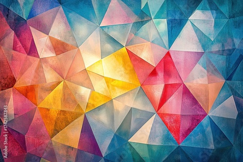 tessellated geometric diamonds creating kaleidoscopic effect