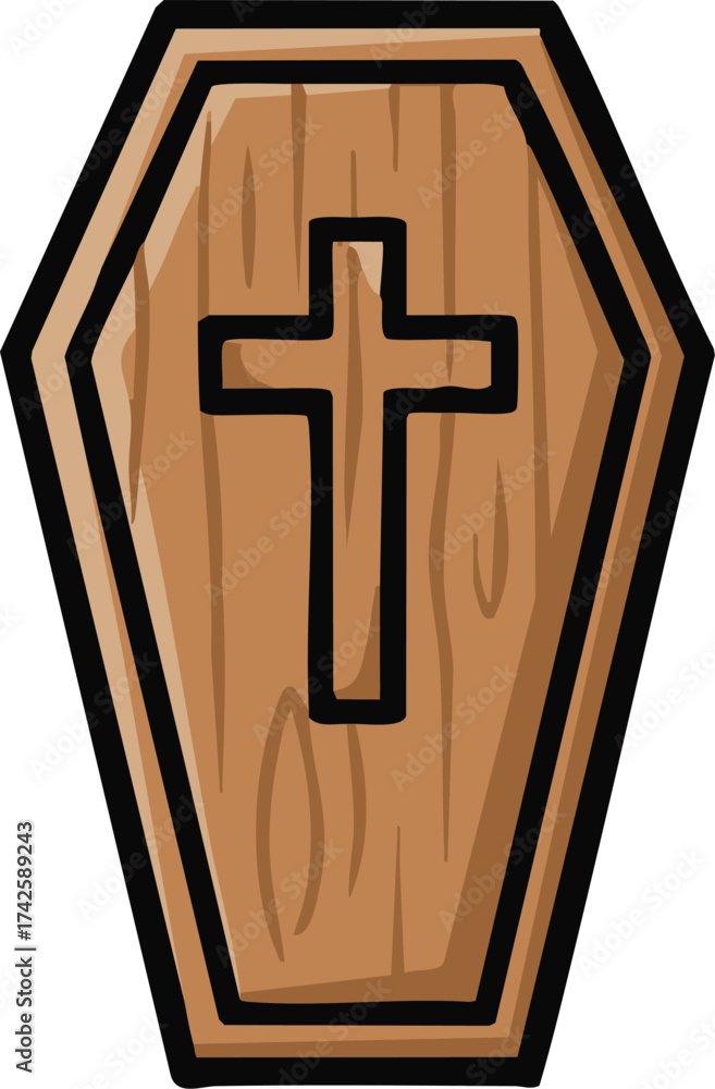 Obraz premium cross on a black background