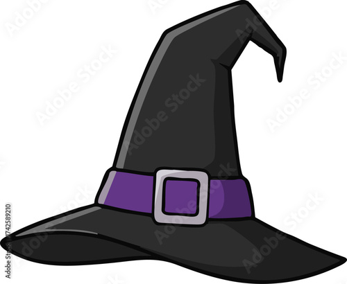 witch hat and broom