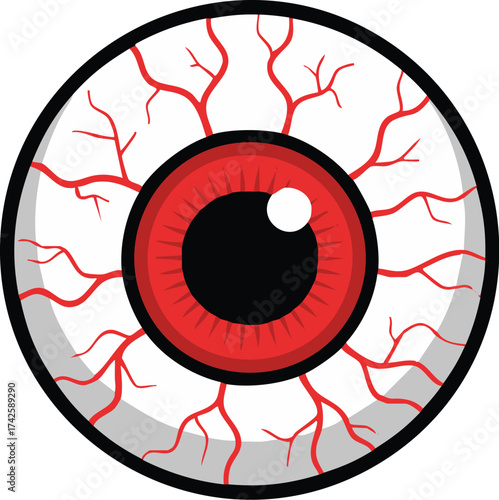 vector illustration of eye
