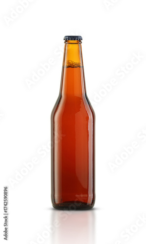 glass brown bottle of beer