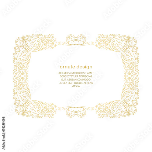 Vector frames for design template. Floral borders. Ornate decor for save the date, birthday, greeting card, wedding invitation, leaflet, poster, certificate, thank you message.
