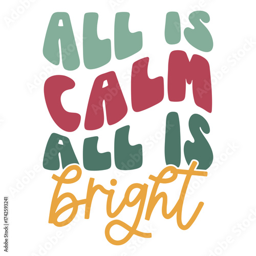 all is calm vector illustration