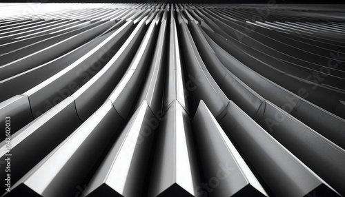 Abstract architectural metal panels