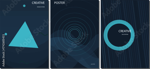 Elegant Minimalist Gradient Vector Poster Design Background for Corporate Flyers, Marketing Brochures, and Web Banners