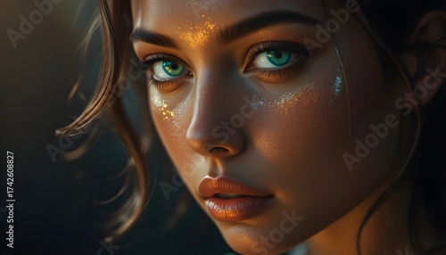 Golden Gaze Radiance