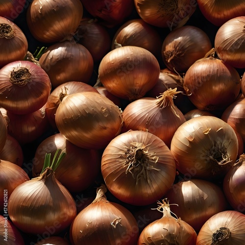 onions in a market