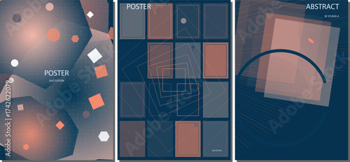 Elegant Minimalist Gradient Vector Poster Design Background for Corporate Flyers, Marketing Brochures, and Web Banners