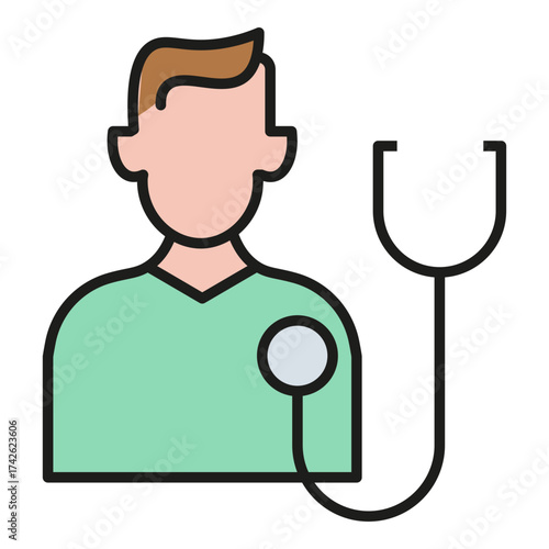 patient vector icon