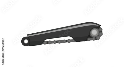 Black Bicycle Chain Cleaner Tool for Bike Maintenance.