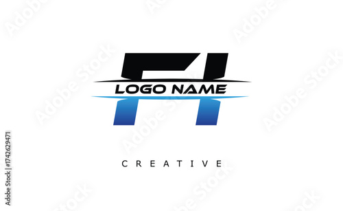 FA Creative Dynamic Logo Design Modern Company Branding Design Creative Monogram Letter Mark.