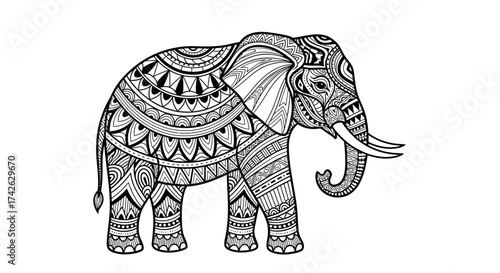 A black silhouette of pruning shears, a gardening tool, isolated on white.