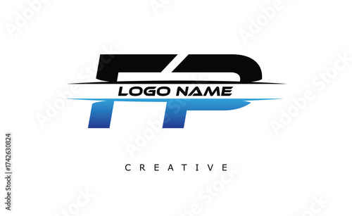 FH Creative Dynamic Logo Design Modern Company Branding Design Creative Monogram Letter Mark.