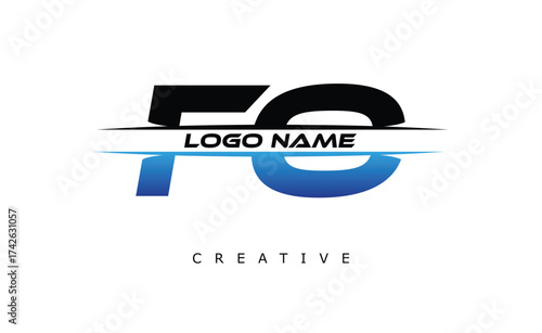 FM Creative Dynamic Logo Design Modern Company Branding Design Creative Monogram Letter Mark.
