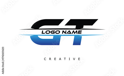 GQ Creative Dynamic Logo Design Modern Company Branding Design Creative Monogram Letter Mark.