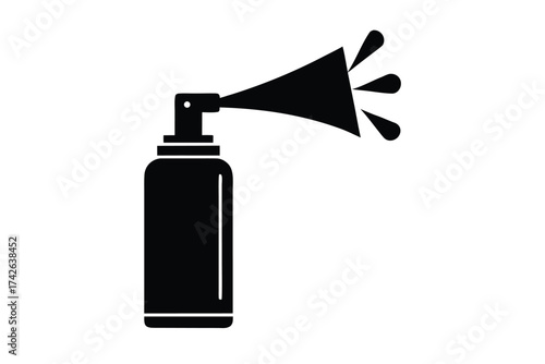 air freshener spray vector icon silhouette
