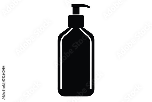 conditioner bottle vector icon silhouette