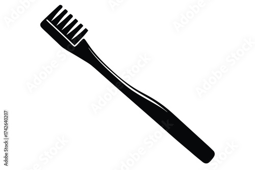electric toothbrush vector icon silhouette