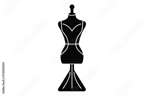 mannequin icon vector icon silhouette