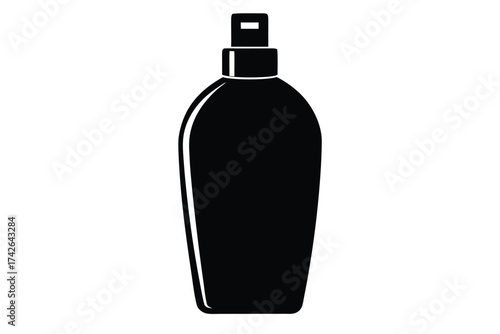 shampoo bottle vector icon silhouette