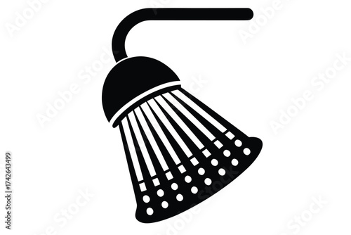 shower head  vector icon silhouette