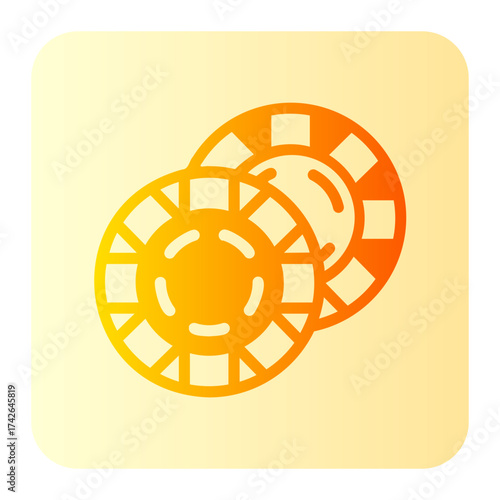 gambling gradient icon