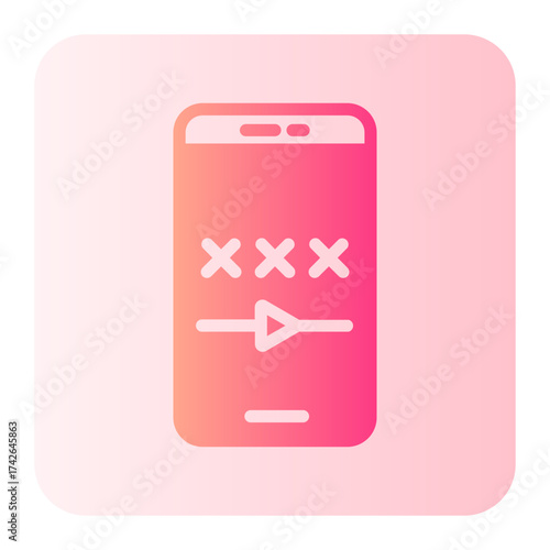 pornography gradient icon