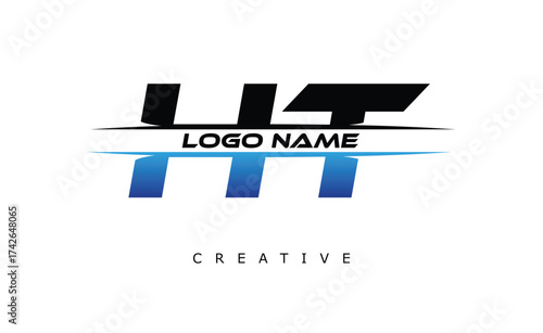 HT Creative Dynamic Logo Design Modern Company Branding Design Creative Monogram Letter Mark.