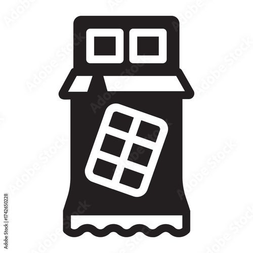 chocolate glyph icon