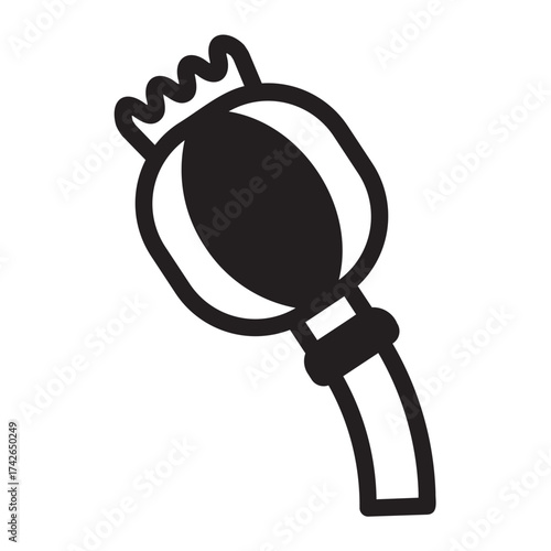 opium glyph icon