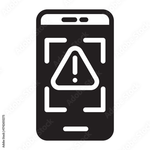 smartphone glyph icon